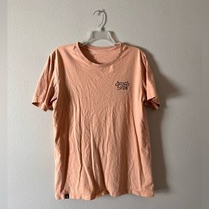 Dutch Bros Men’s Large “Killer Coffee” Peach T-Shirt